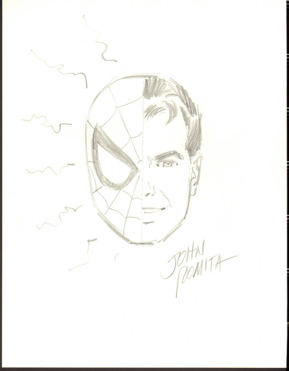 John Romita Sr.'s Peter Parker , in Chad Garrett's Romita Sr, John